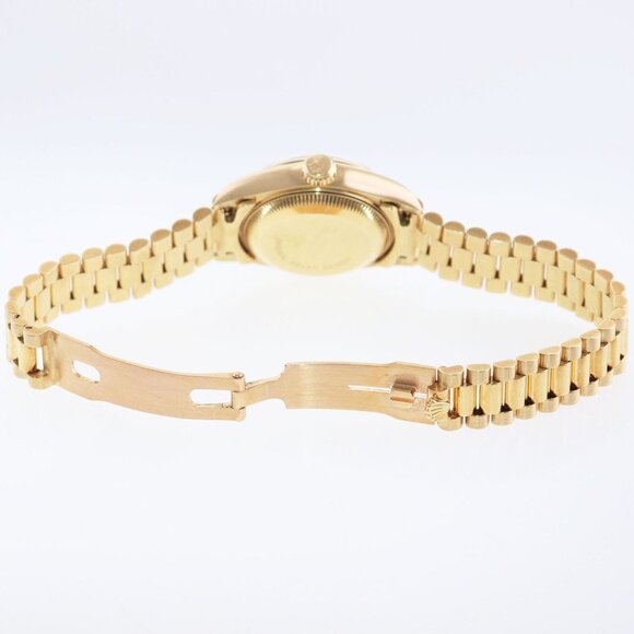 Ladies Rolex President 26mm Champagne Watch With Box